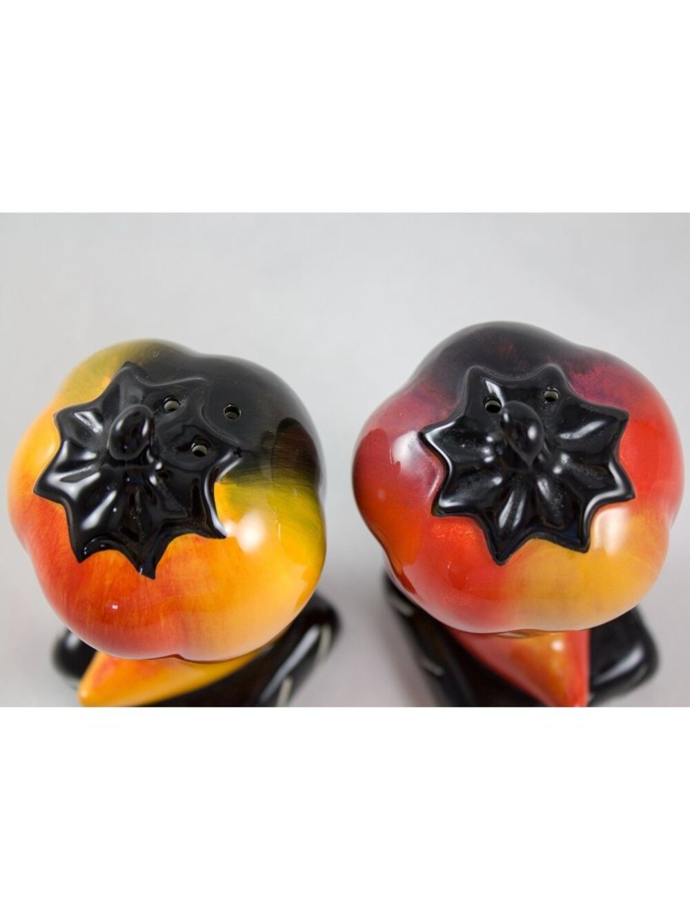 Clay Art Southwest Style Chili Peppers Ceramic Salt & Pepper Set 5.25" - Picture 4 of 8